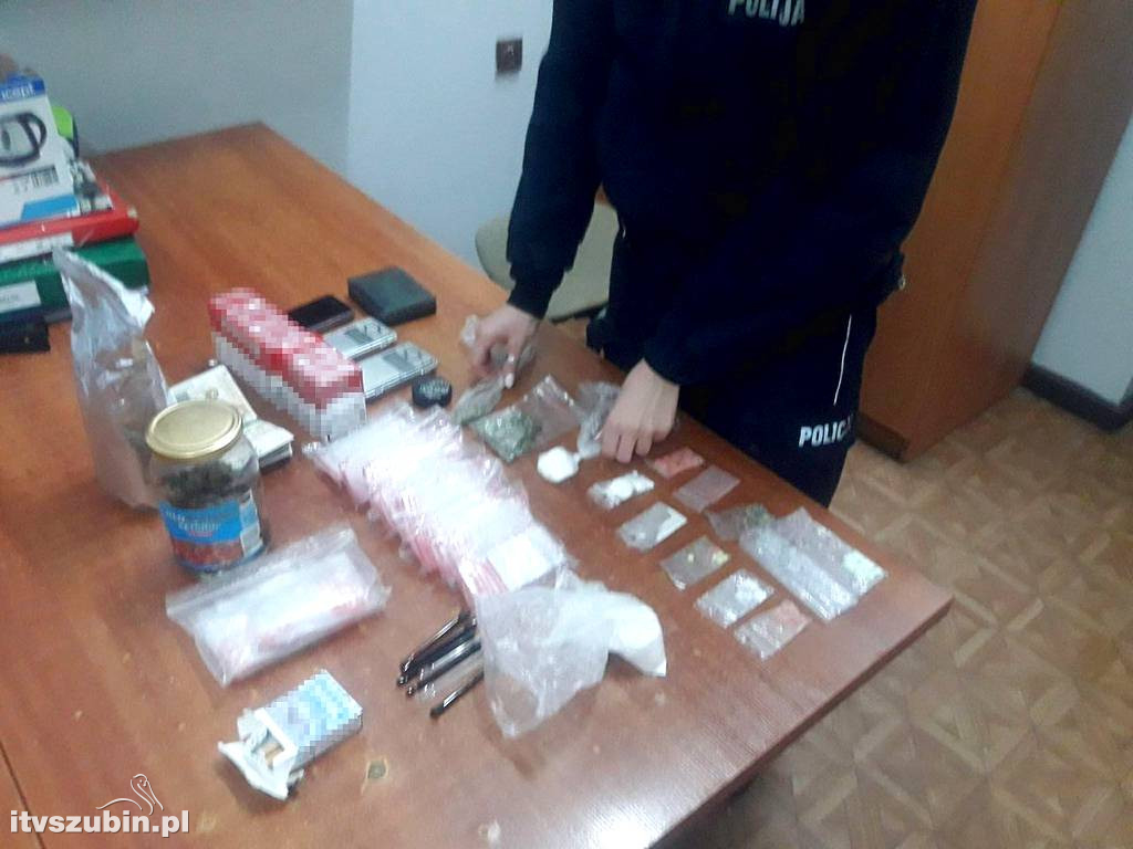 Amfetaminę, marihuanę i LSD zabezpieczyli barcińscy mundurowi