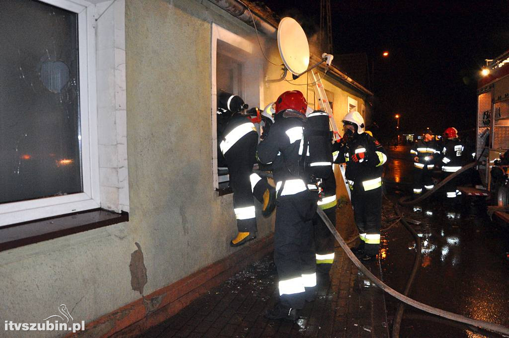 Pożar domu w Rynarzewie