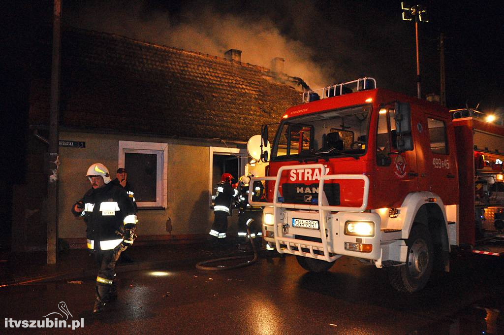 Pożar domu w Rynarzewie