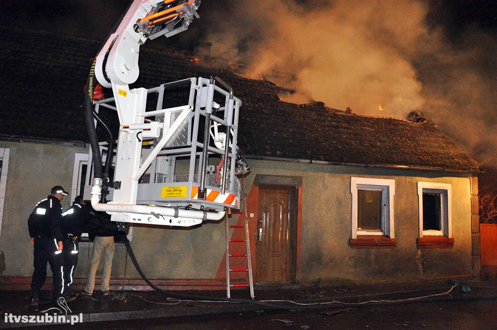 Pożar domu w Rynarzewie