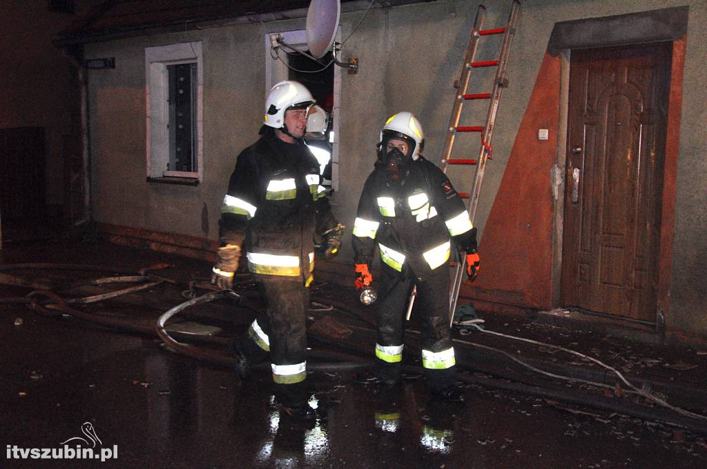 Pożar domu w Rynarzewie