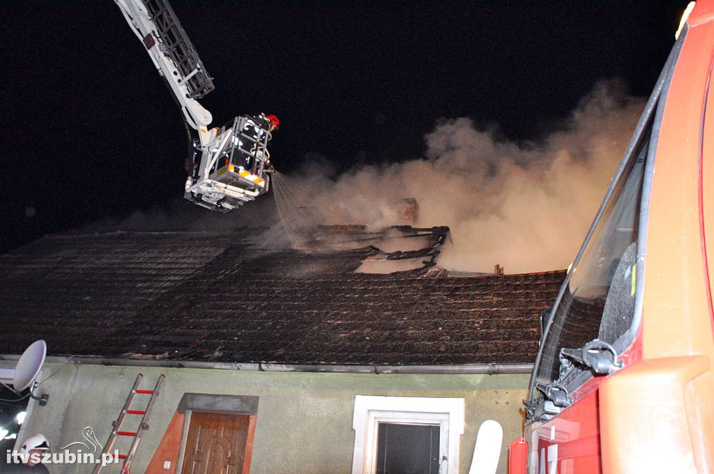 Pożar domu w Rynarzewie