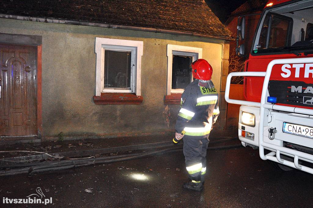 Pożar domu w Rynarzewie