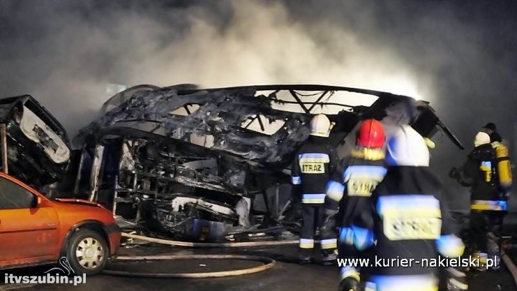 Pożar na terenie autozłomu