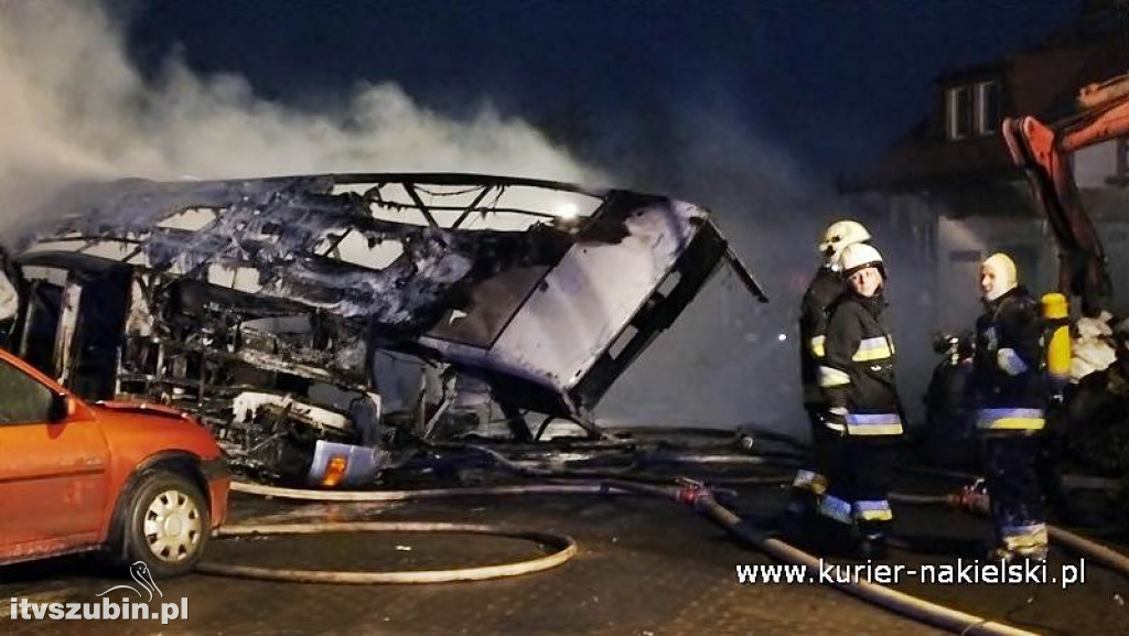 Pożar na terenie autozłomu