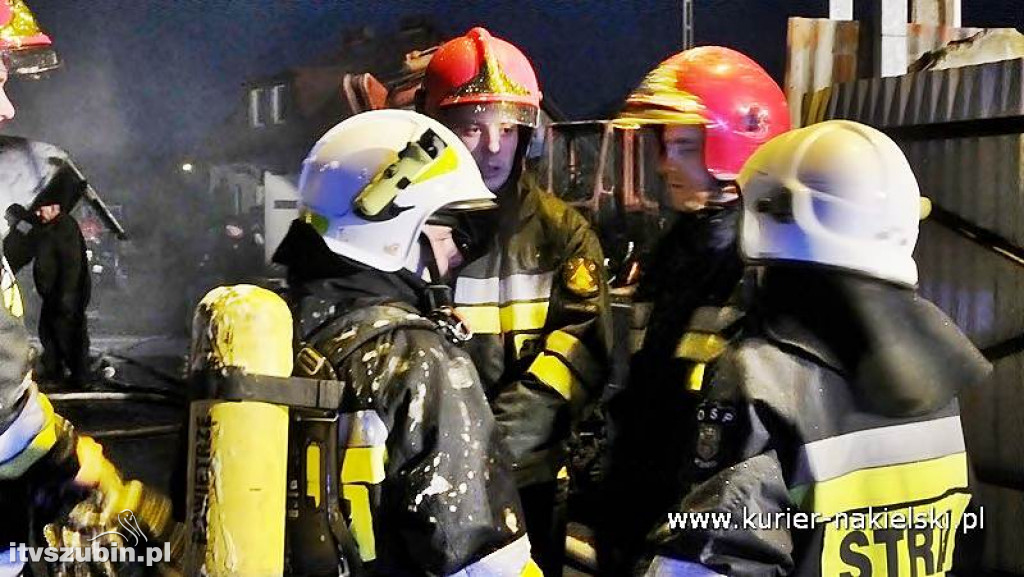 Pożar na terenie autozłomu