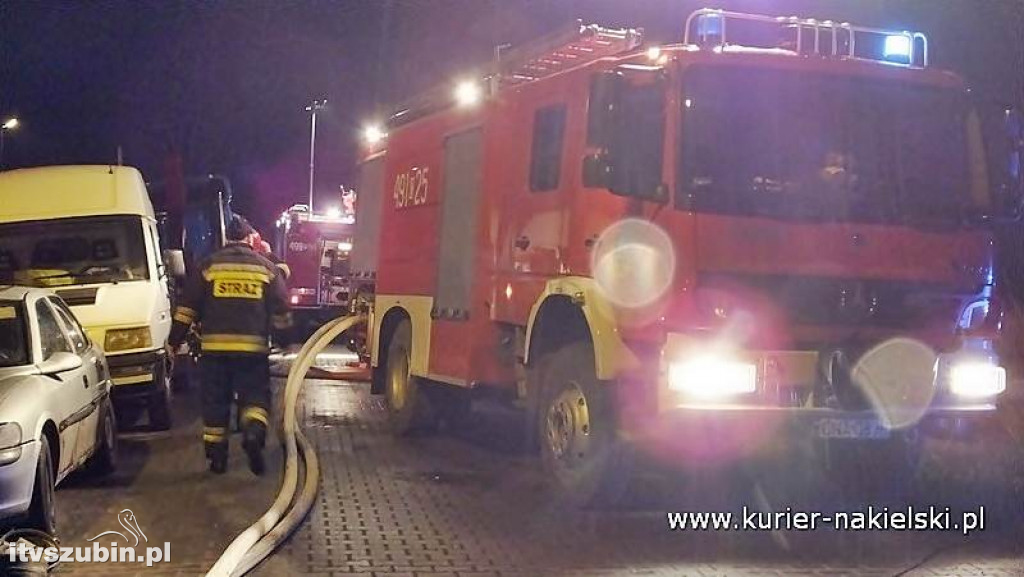 Pożar na terenie autozłomu