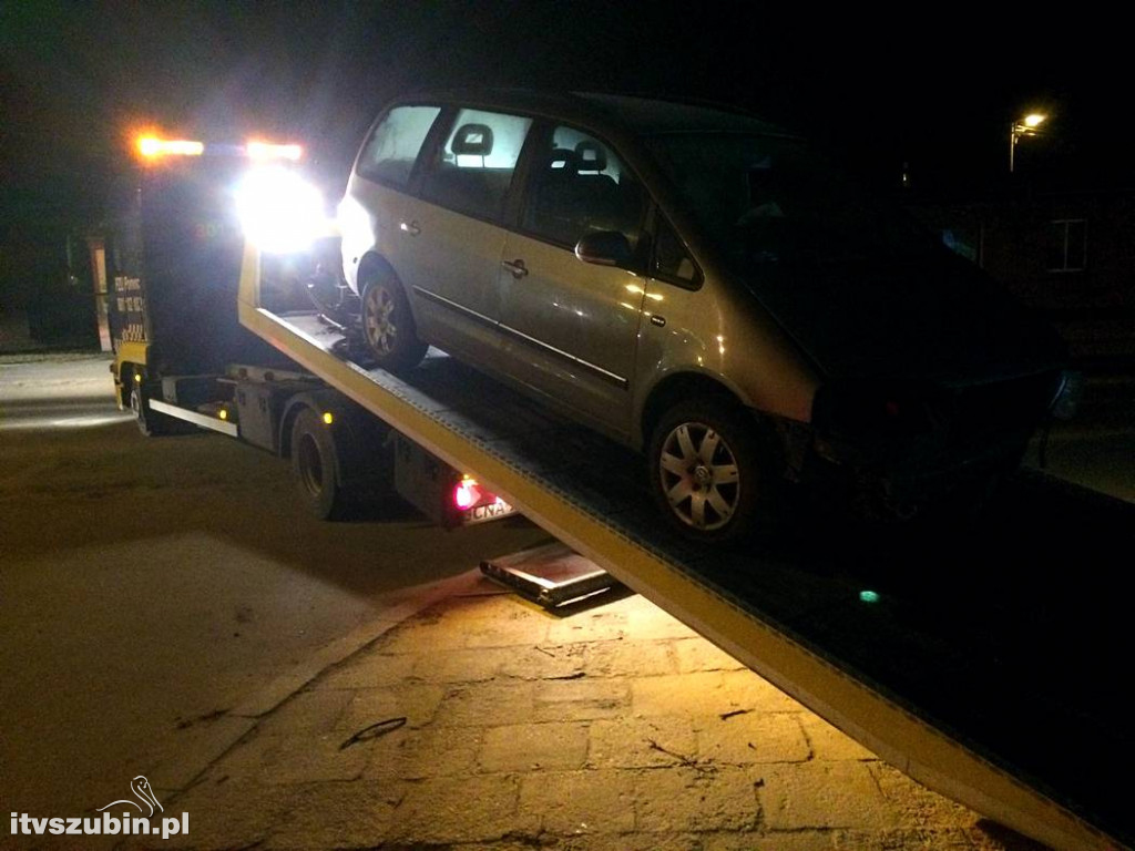 Sharanem staranował murek i uciekał na pieszo, miał ponad promil