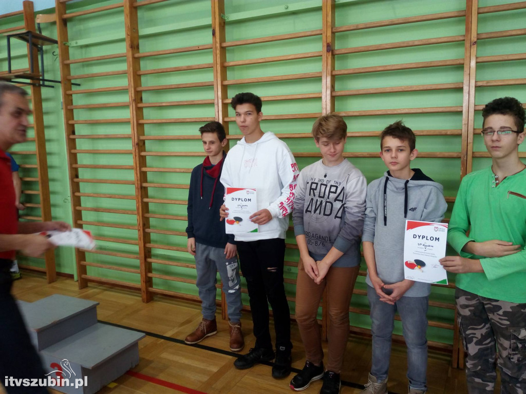  Mistrzostwa Gminy Szubin w Drużynowym Tenisie Stołowym