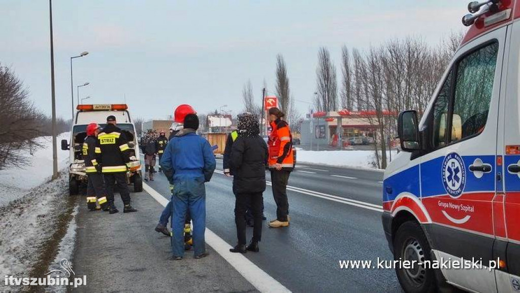 Kolizja na krajowej 10 pod Trzeciewnicą