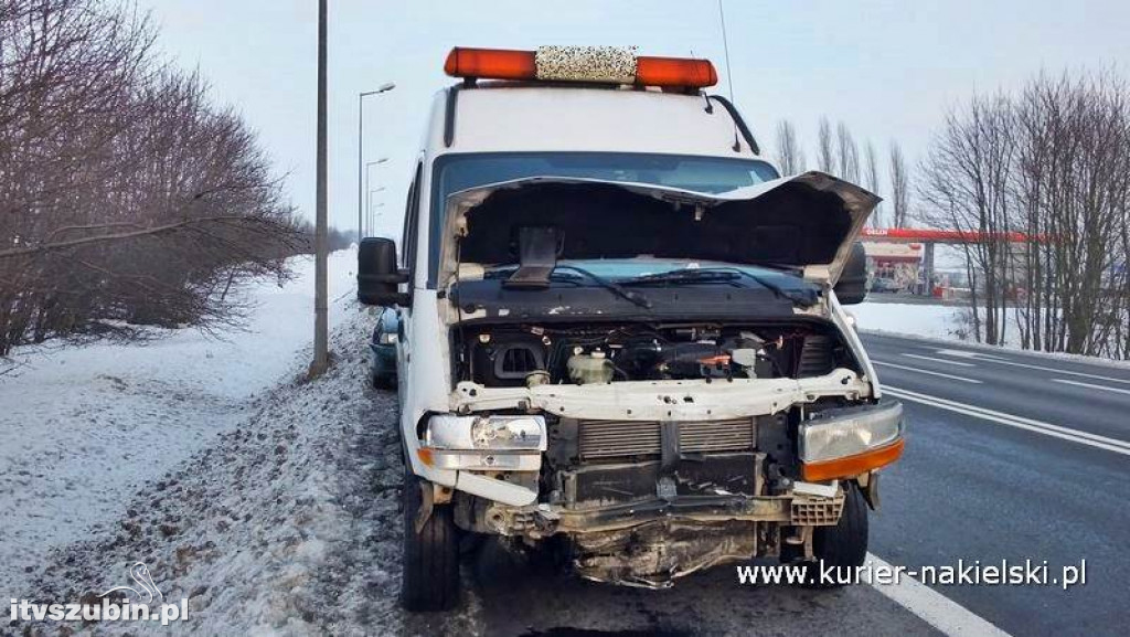 Kolizja na krajowej 10 pod Trzeciewnicą