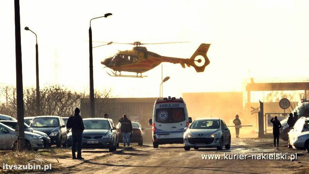 Poparzony mężczyzna trafił do szpitala