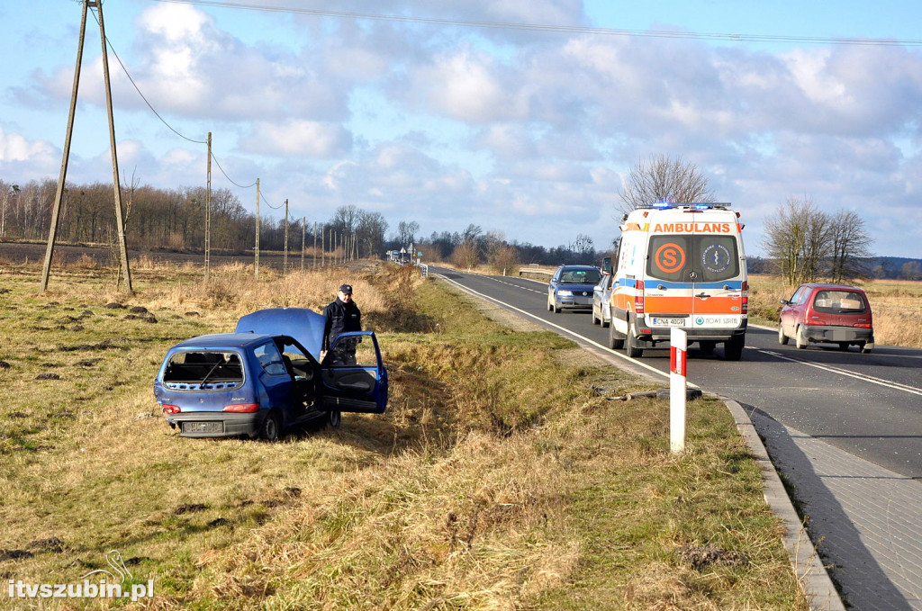 Kolizja dwóch osobówek w Pińsku, DW 247
