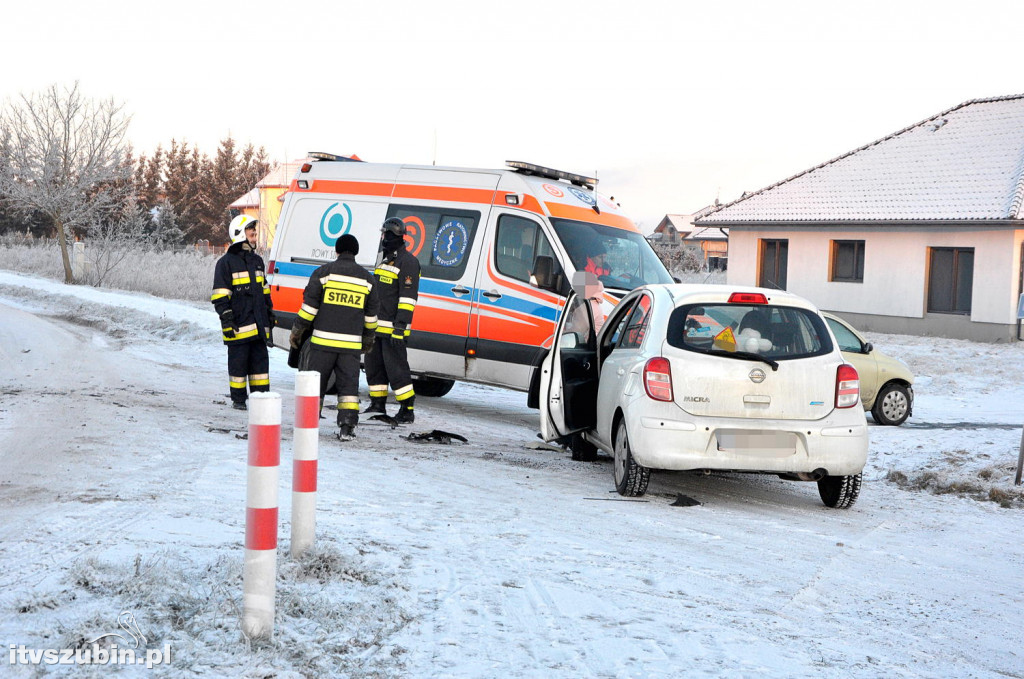 Kolizja trzech pojazdów w Rynarzewie