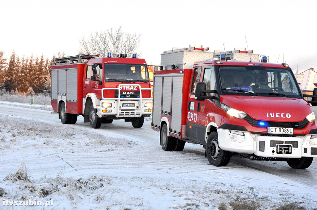 Kolizja trzech pojazdów w Rynarzewie