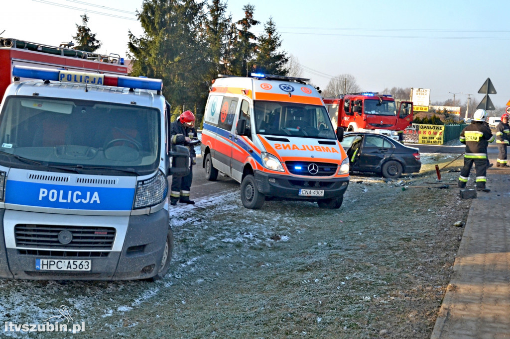 Zdarzenie drogowe w Zamościu