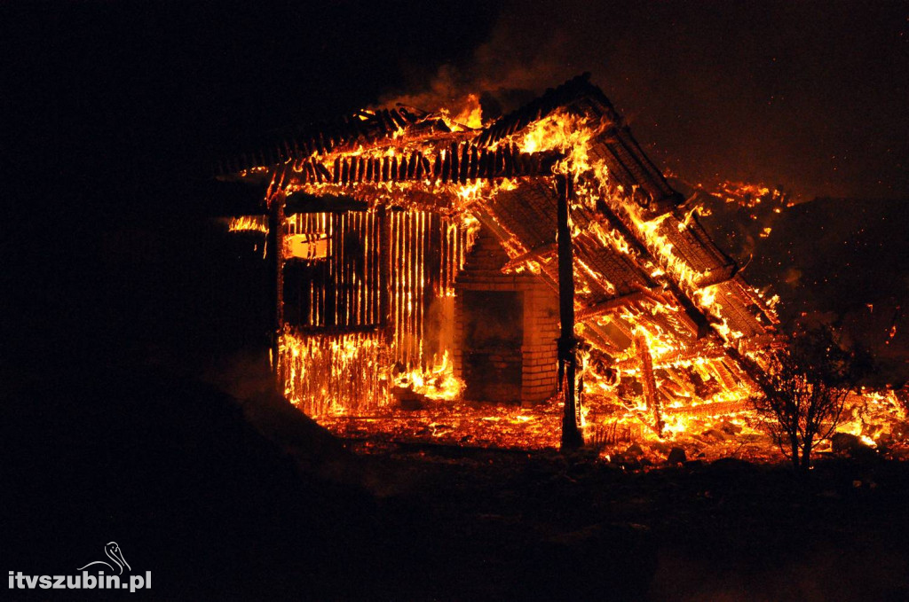 Nocny pożar w Wąsoszu