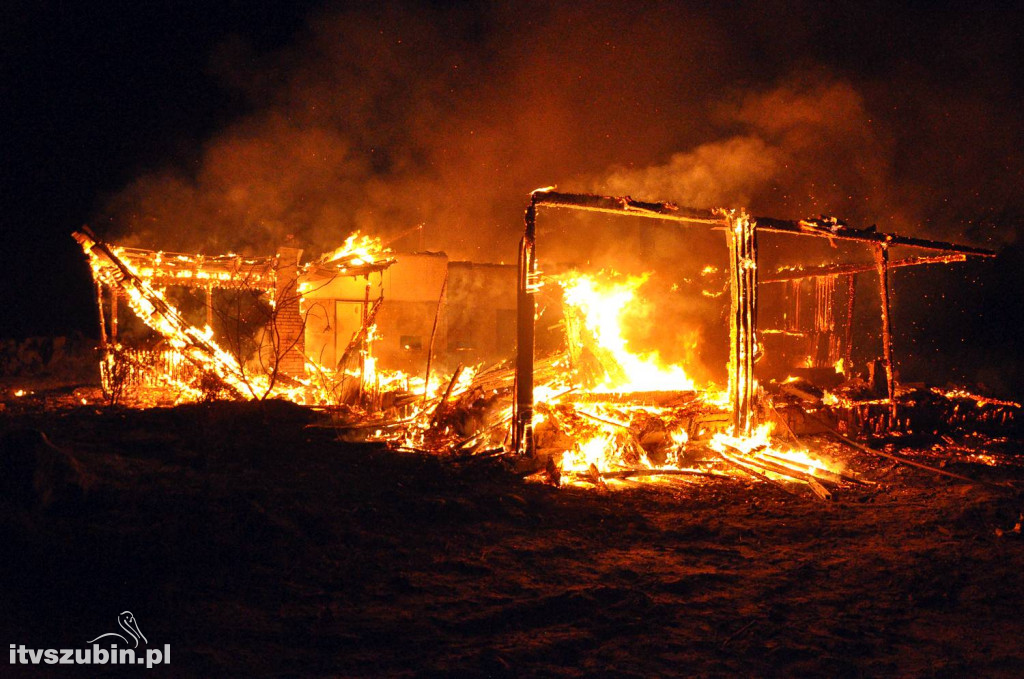 Nocny pożar w Wąsoszu