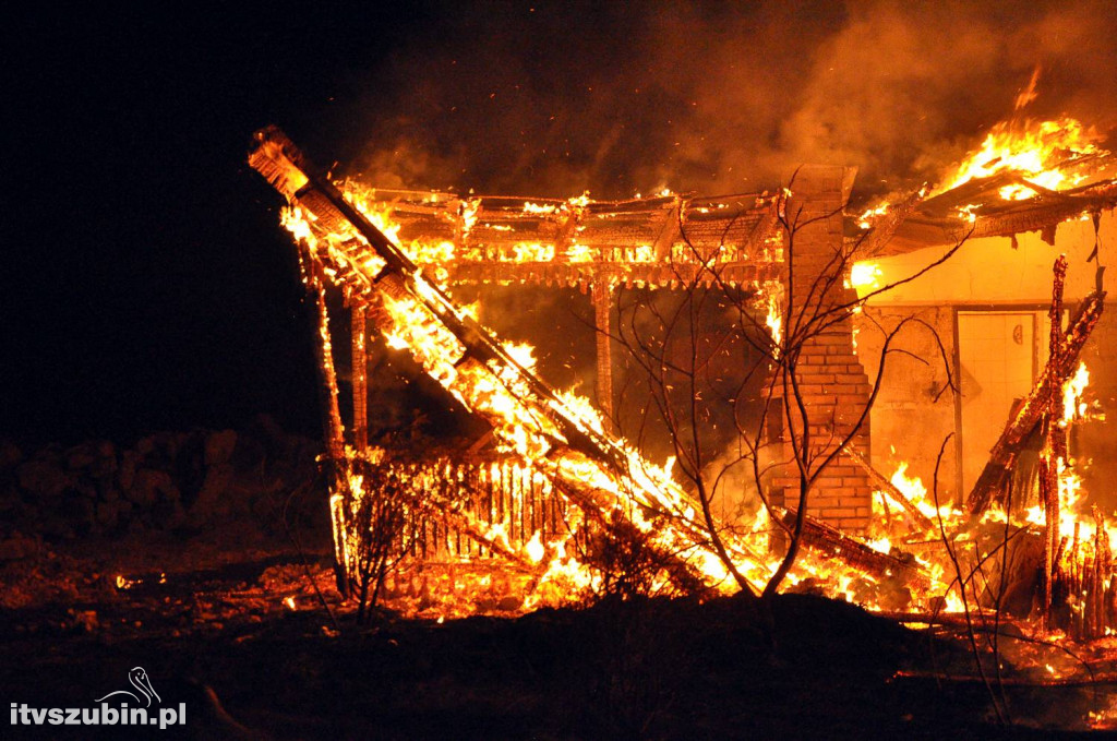 Nocny pożar w Wąsoszu