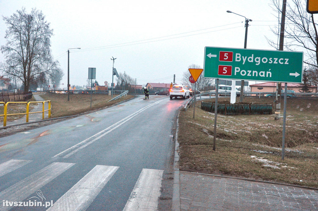 Poniedziałkowe zdarzenia drogowe