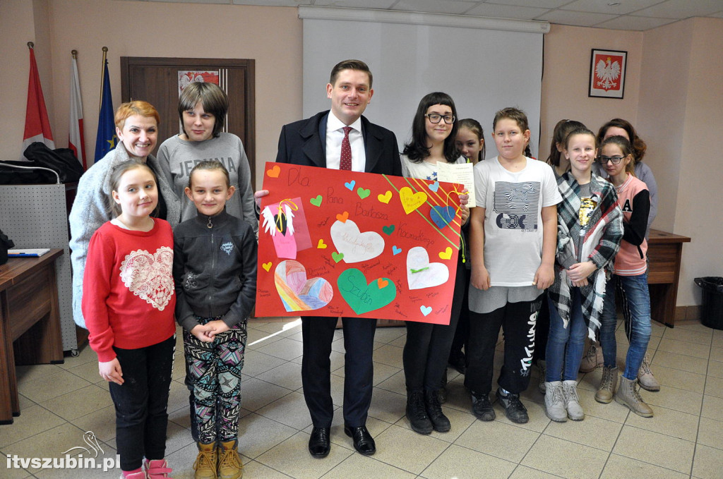 Bartosz Kownacki z wizytą w Szubinie