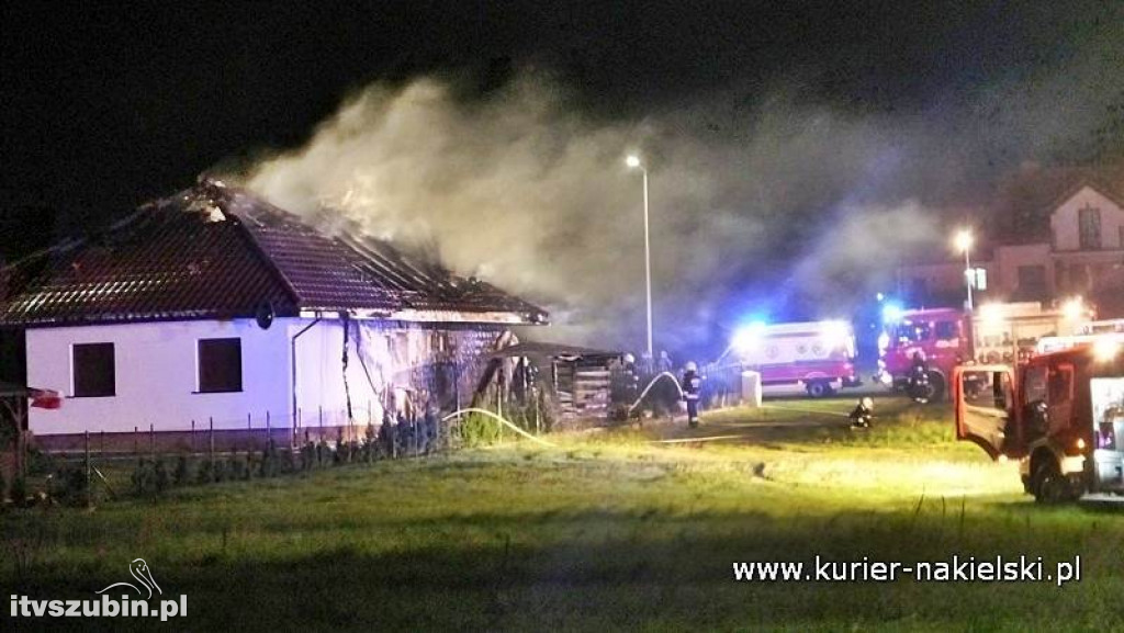 Pożar budynku jednorodzinnego w Potulicach