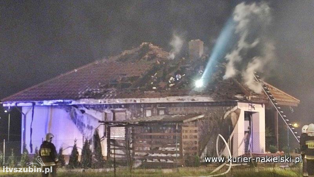 Pożar budynku jednorodzinnego w Potulicach