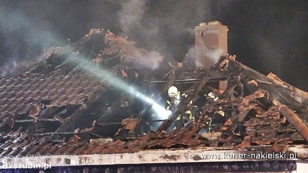 Pożar budynku jednorodzinnego w Potulicach