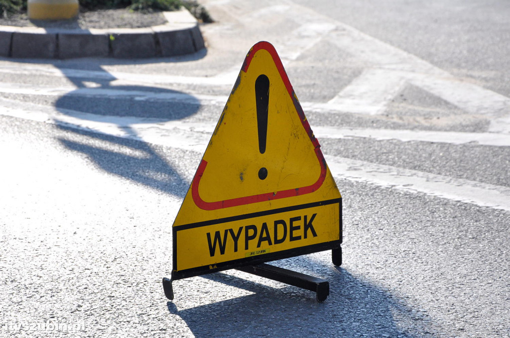 Wypadek motocyklisty w centrum Szubina