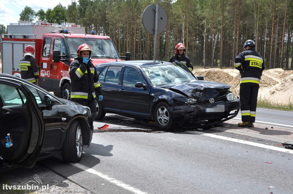 Kolizja osobówek w Kołaczkowie