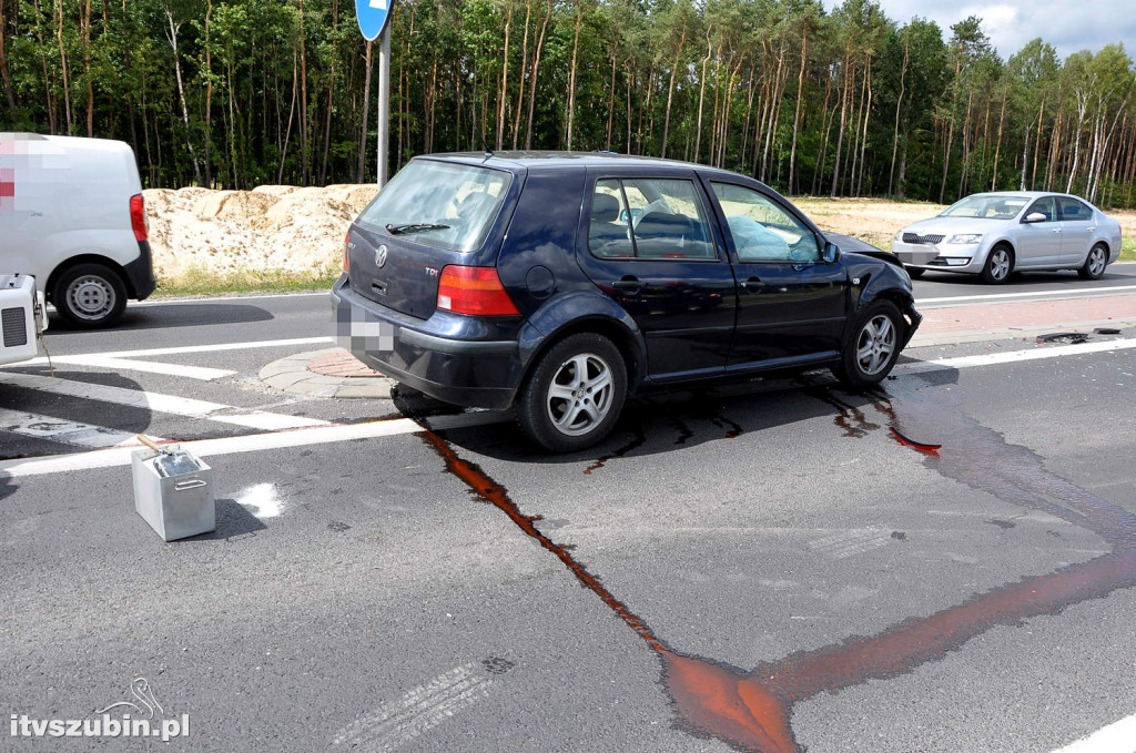 Kolizja osobówek w Kołaczkowie