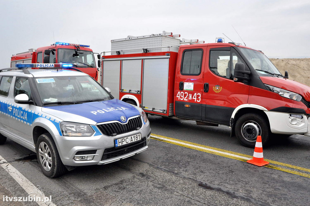 Kolizja osobówki z dostawczakiem w Szkocji