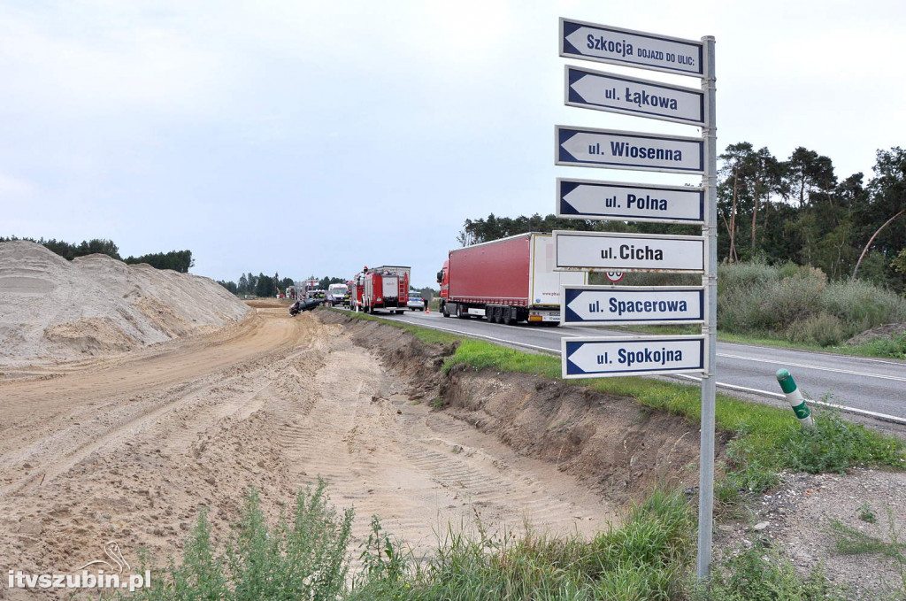 Kolizja osobówki z dostawczakiem w Szkocji