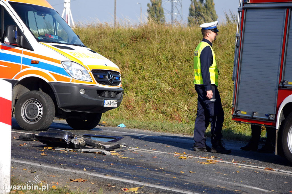 Wypadek na DK5 w Kowalewie
