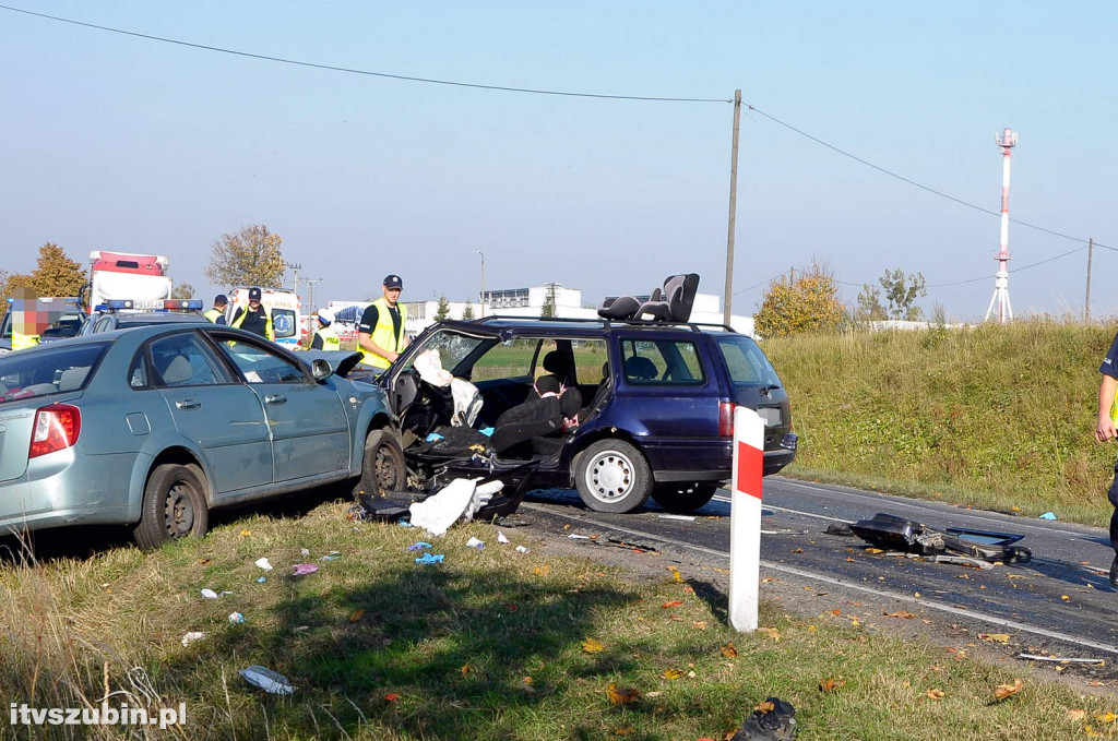 Wypadek na DK5 w Kowalewie