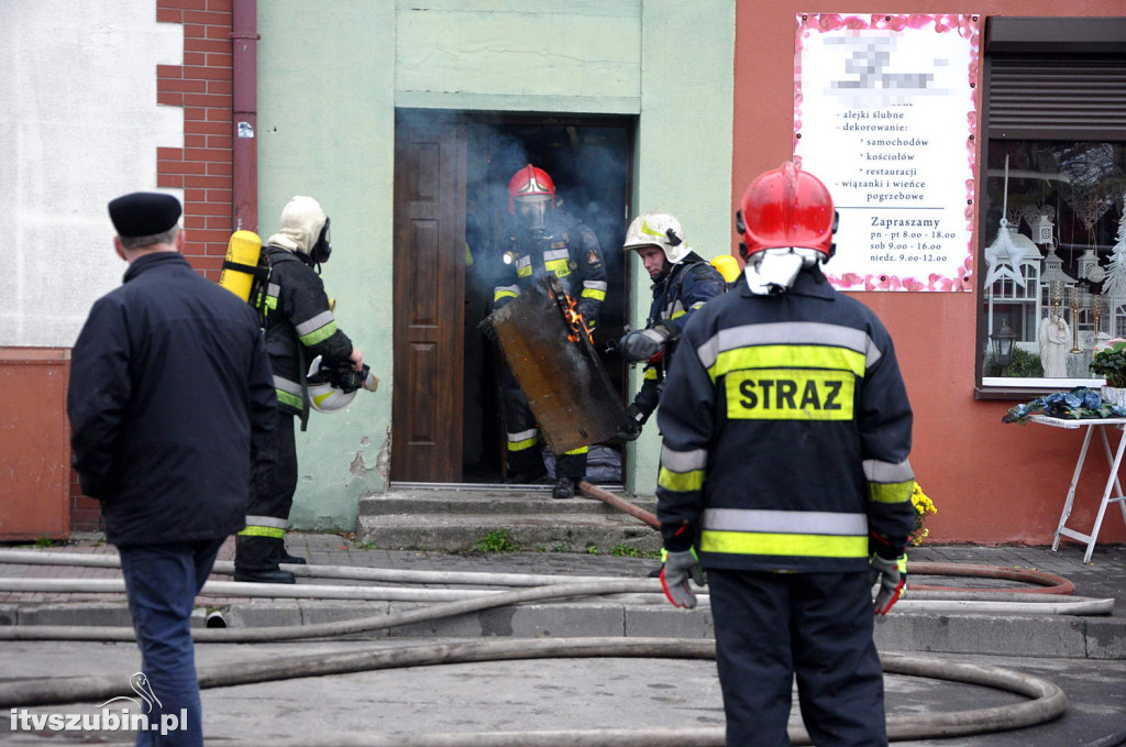 Pożar kamienicy w centrum Rynarzewa