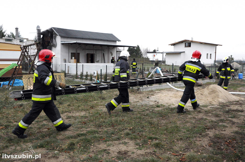 Pożar altany na terenie działek POD Żurczyn