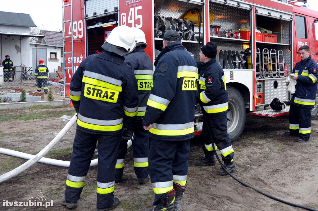 Pożar altany na terenie działek POD Żurczyn