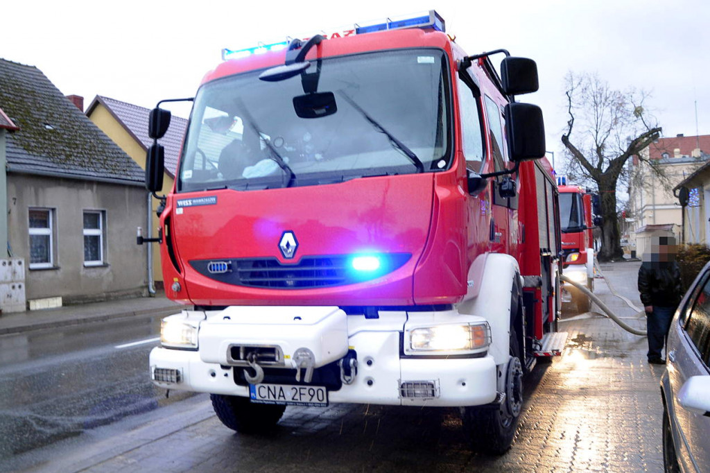 Pożar kotłowni w domu przy Kcyńskiej w Szubinie