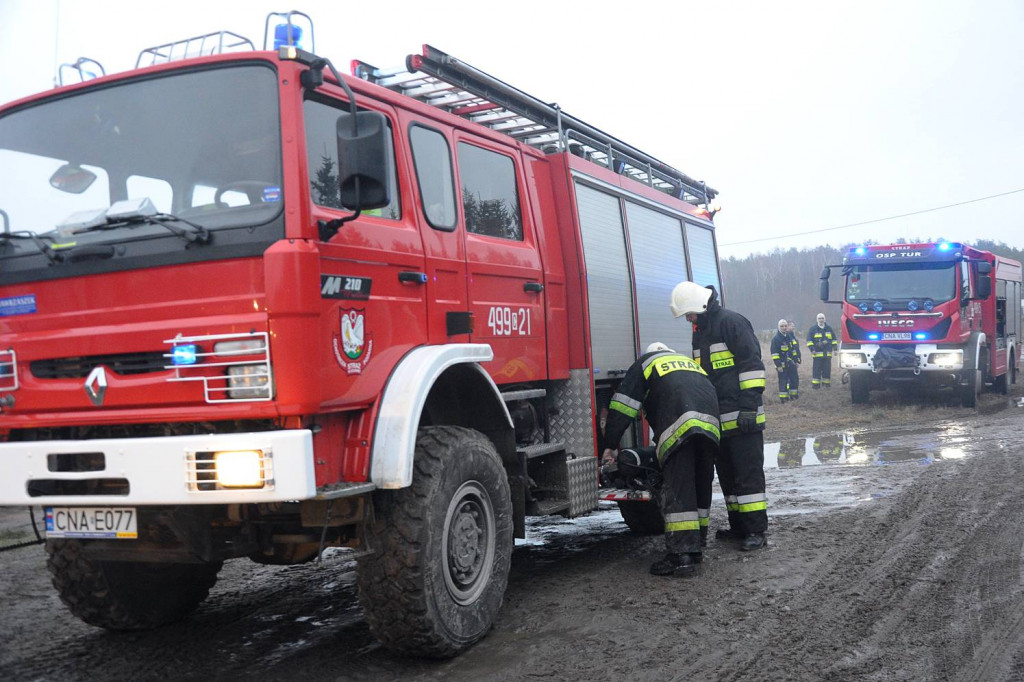 Pożar budynku mieszkalnego w Łachowie