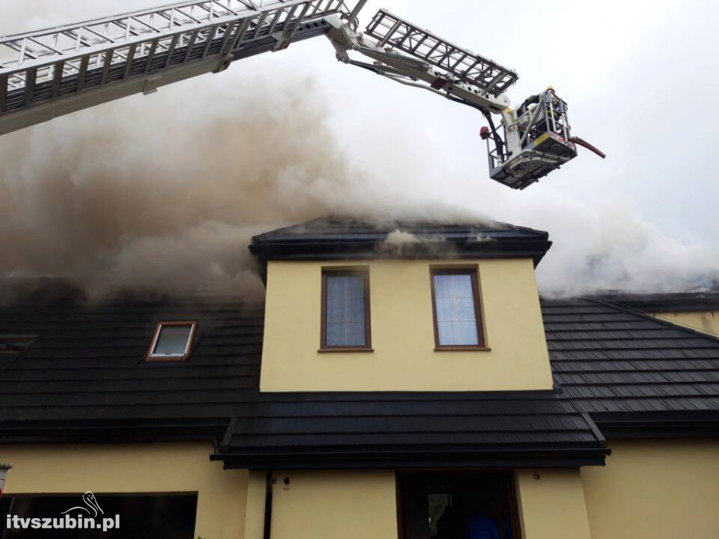 Pożar budynku mieszkalnego w Łachowie