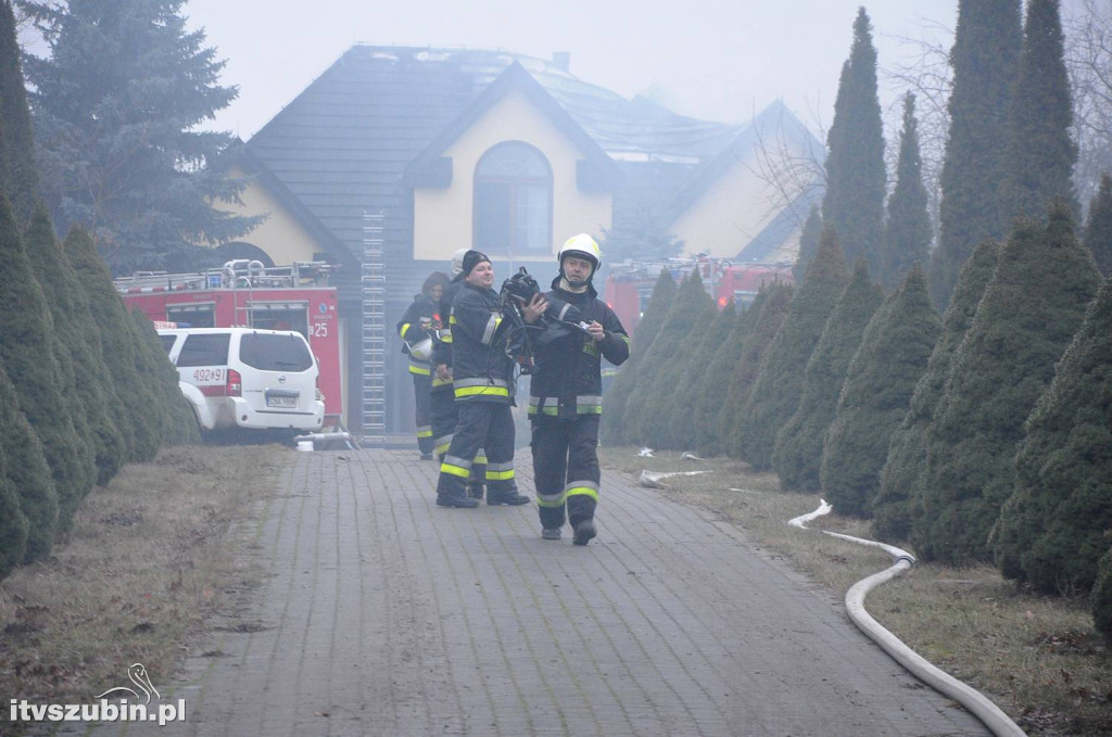 Pożar budynku mieszkalnego w Łachowie