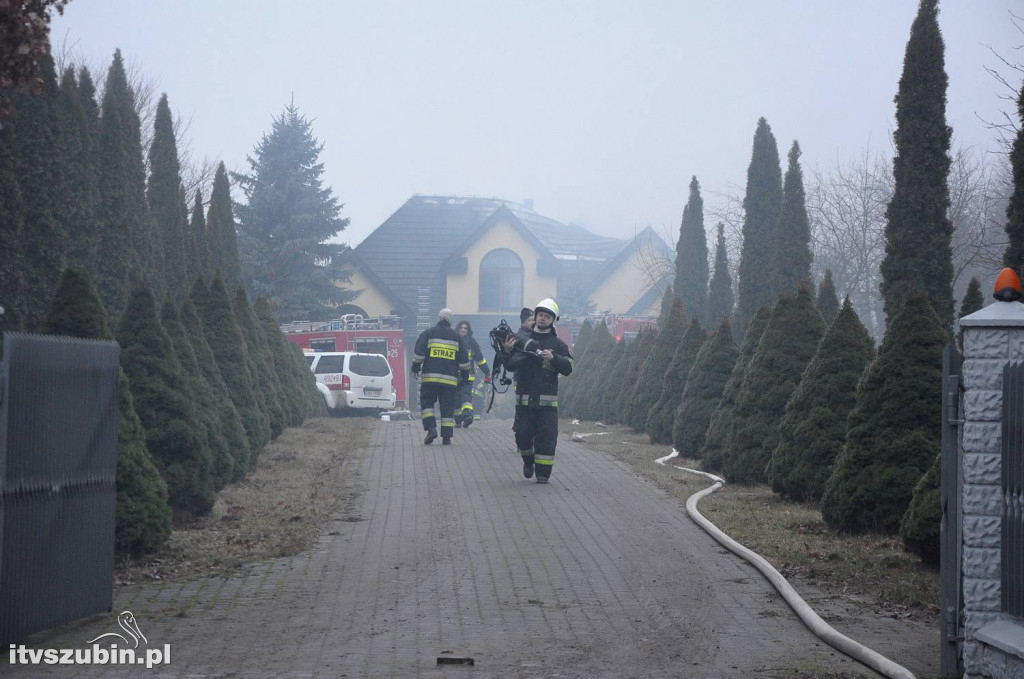 Pożar budynku mieszkalnego w Łachowie