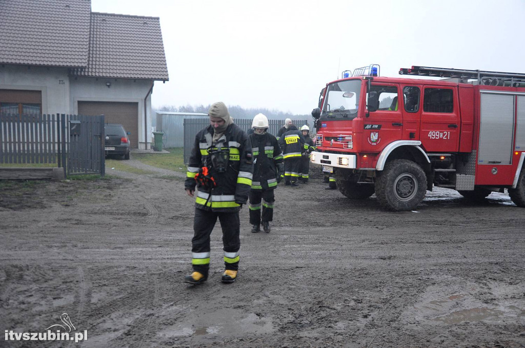Pożar budynku mieszkalnego w Łachowie