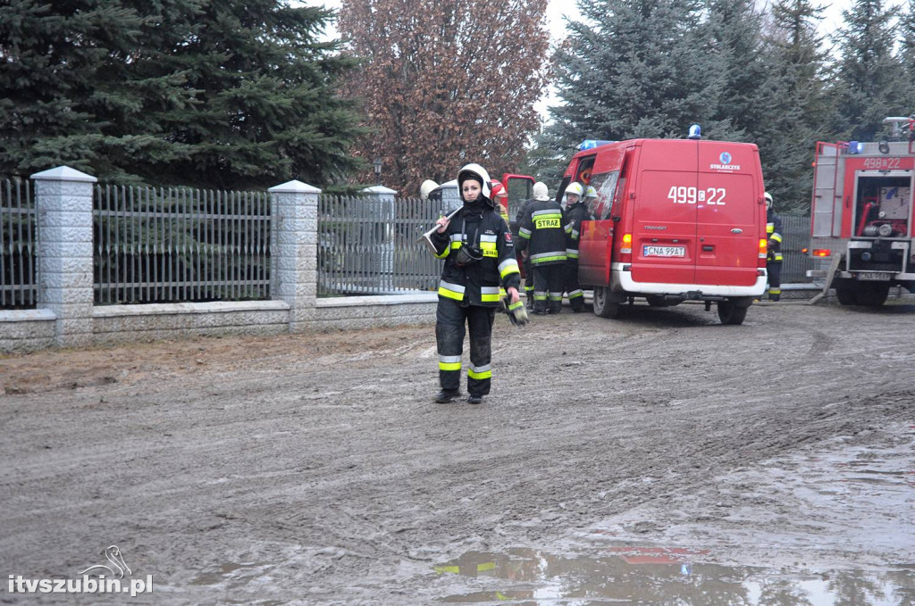 Pożar budynku mieszkalnego w Łachowie