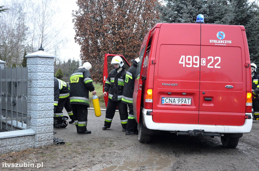 Pożar budynku mieszkalnego w Łachowie
