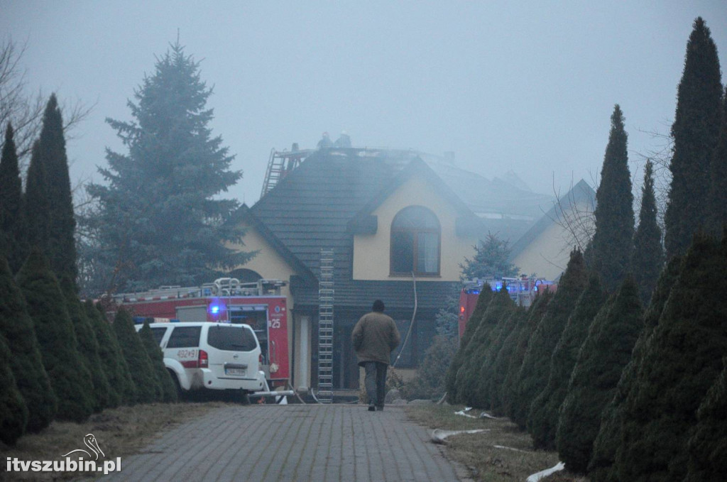 Pożar budynku mieszkalnego w Łachowie