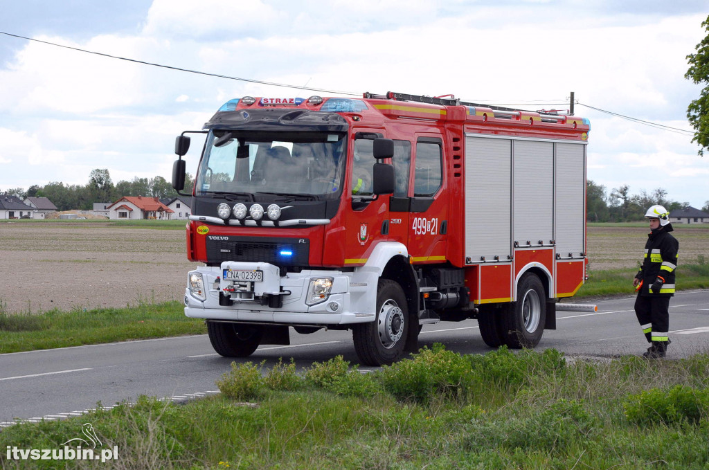 Zderzenie osobówki z cysterną w Smolnikach i pożar w Podlaski