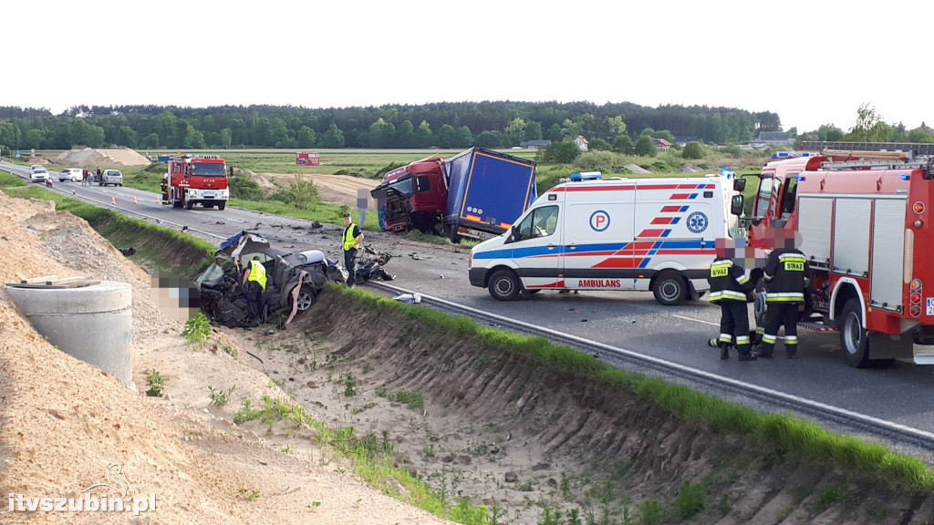 Śmiertelny wypadek na krajowej 5 w Wąsoszu