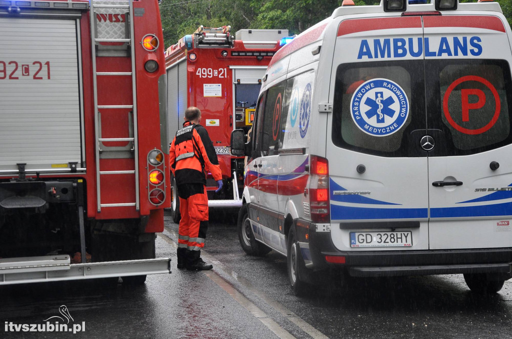 Jedna osoba w ciężkim stanie, wypadek na DK 246